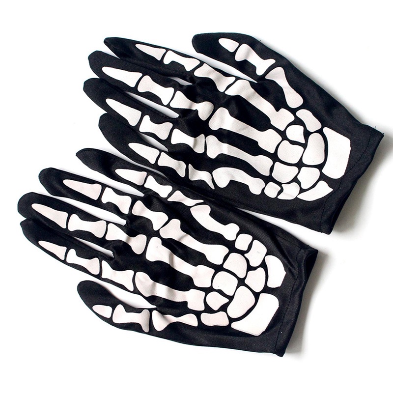 Găng Tay Hình Bộ Xương Bàn Tay Xương Hóa Trang Halloween