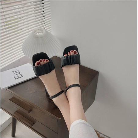 Sandal quai bèo nhún tiểu thư G037