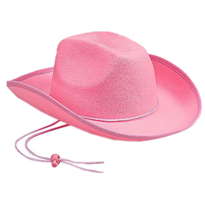 Mũ Fedora Cao Bồi Có Vành Cuộn Dày Dặn Màu Trơn
