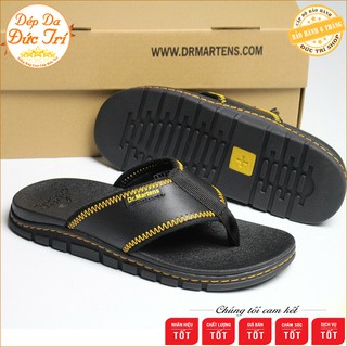 Dép Da Nam Quai Kẹp Dr Martens Athens Thong Thailan Full Hộp Da Bò Đế Doctor Dr6