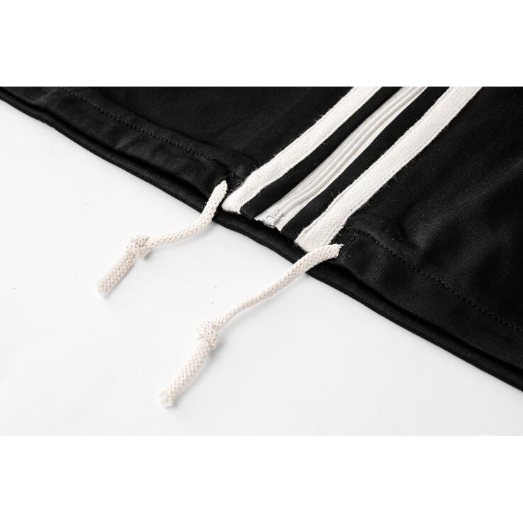 Áo Khoác Cotton Phối Khóa Kéo Thời Trang Cho Nam Nữ