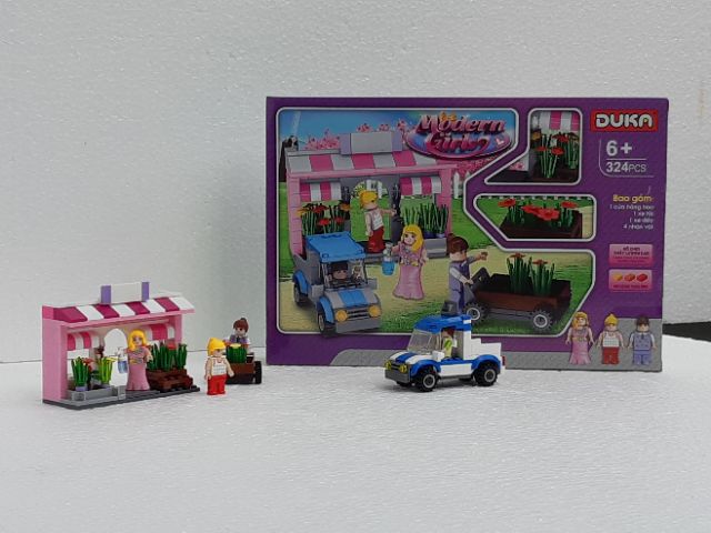 Đồ chơi xếp hình những cô gái hiện đại - Duka ( 324 chi tiết)