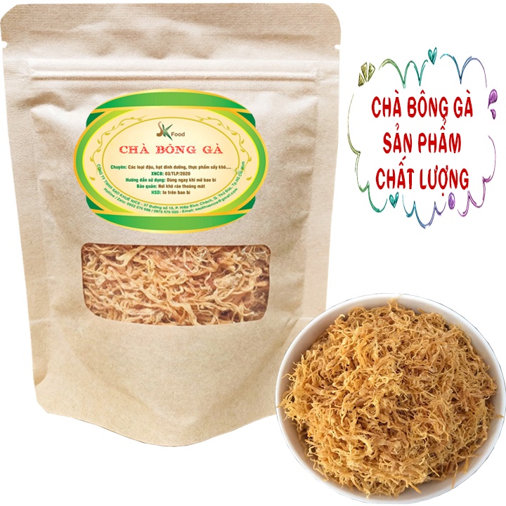 CHÀ BÔNG GÀ CHẤT LƯỢNG THƯƠNG HIỆU SK FOOD - BỊCH 50G