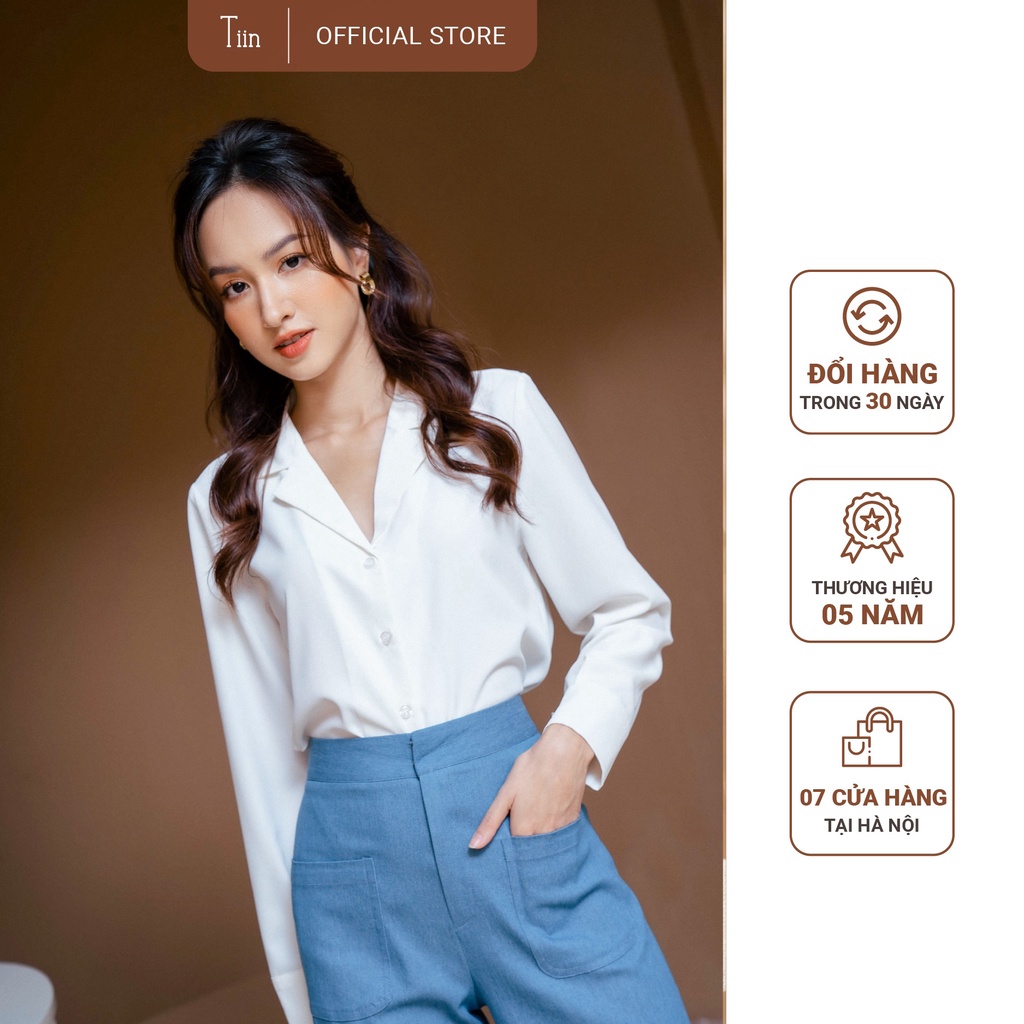 Áo sơ mi pizama tay măng sec vạt tròn TIIN STORE AHD291