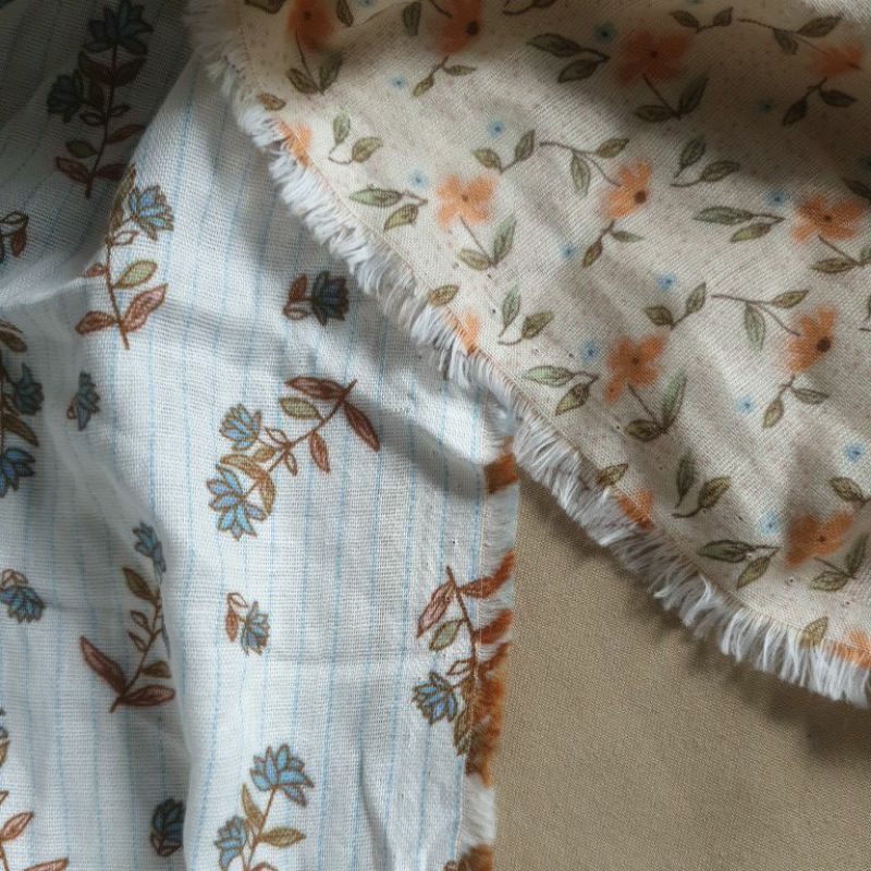 Vải thô xô hoa nhí 35k/m