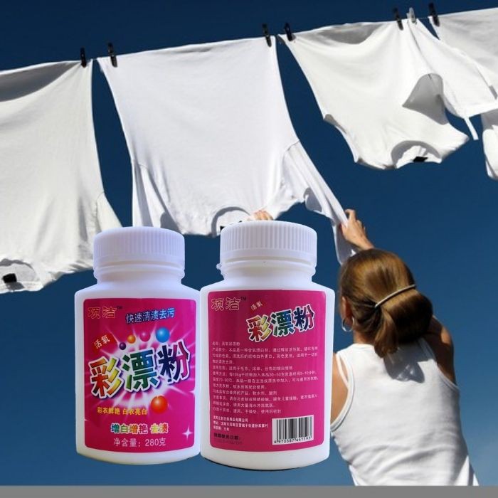 Bột tẩy trắng quần áo tẩy mốc quần áo vết bẩn cứng đầu vết ố chai 280gram - TQA