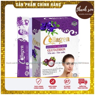 Collagen măng cụt, đậu biếc zenpali Lẻ 5 gói dùng thử