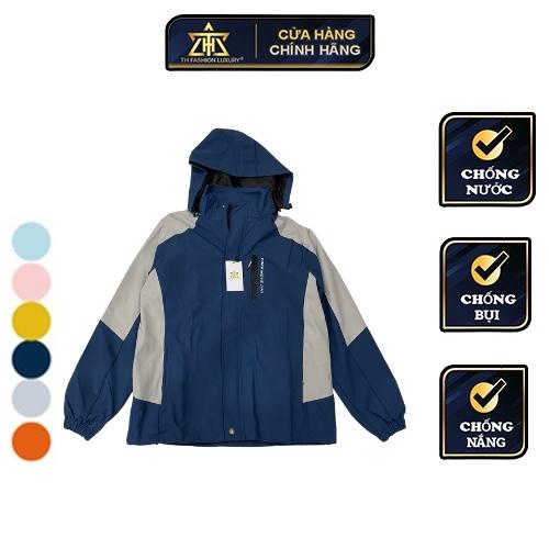 Áo gió nam chống bụi, chống nước, chống tia UV dày 2 lớp cao cấp,, áo đôi nam nữ chống nắng