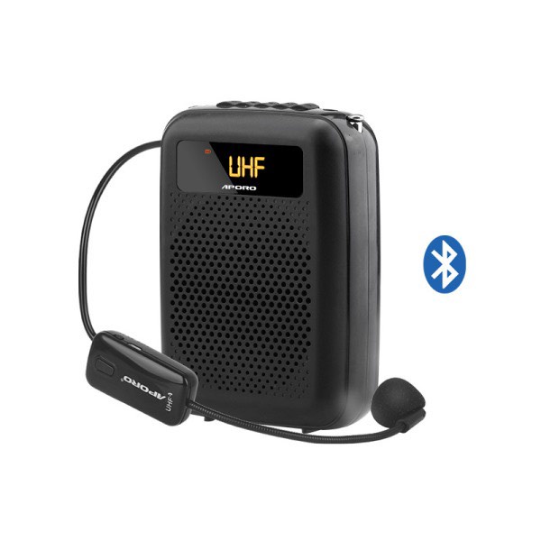Máy trợ Giảng Không Dây Aporo T4 UHF - Kết Nối Bluetooth, Mic Trợ Giảng To, Rõ, Hỗ Trợ Thẻ Nhớ, USB