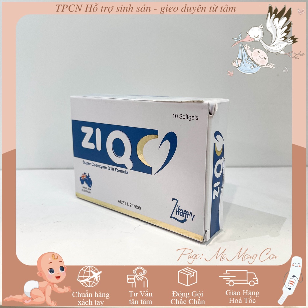 ZiQ 10  TPCN tăng thụ thai cho cả nam và nữ, cải thiện chất lượng trứng, tinh trùng