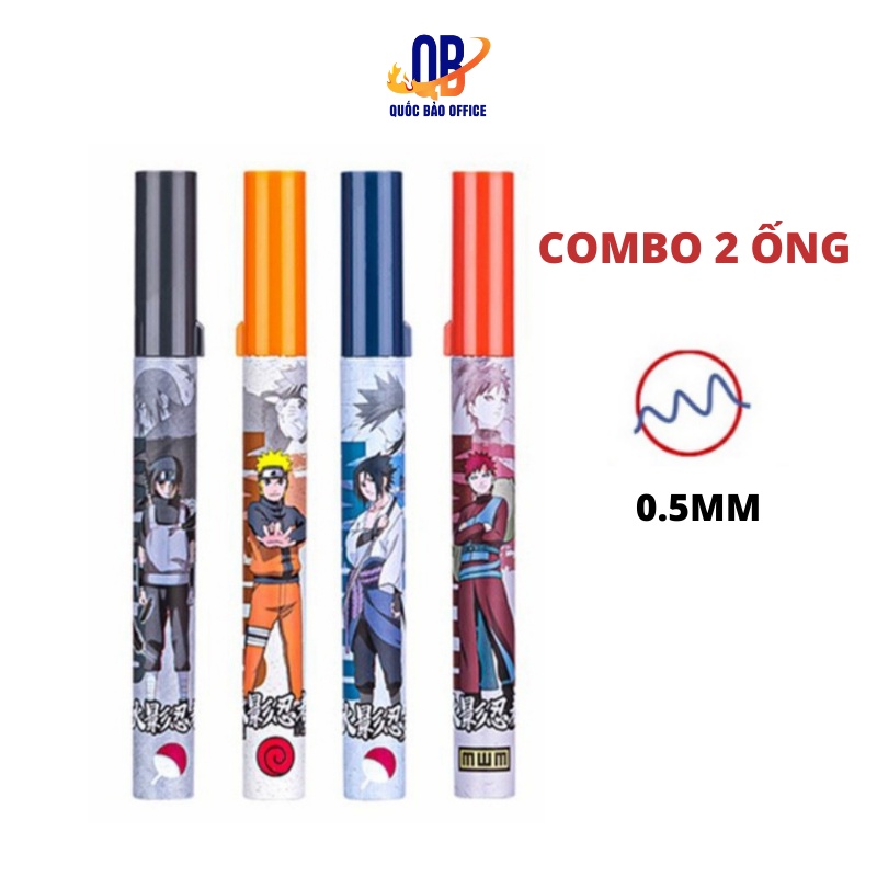 Ruột chì kim Deli hoạt hình Naruto S1354 - 0.5mm - màu ngẫu nhiên - Combo 2 ống