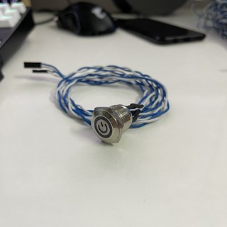 Nút nguồn inox có led (power swith)