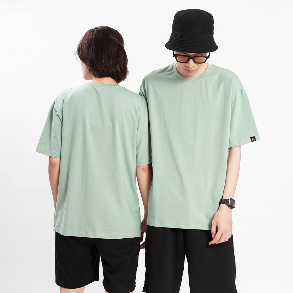 Áo thun Unisex Basic Tee phông trơn nam nữ tay lỡ oversize form rộng 8 màu