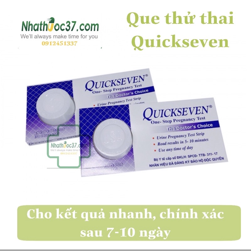 Que thử Thai Quickseven, cho kết quả nhanh và chính xác sau 7-10 ngày