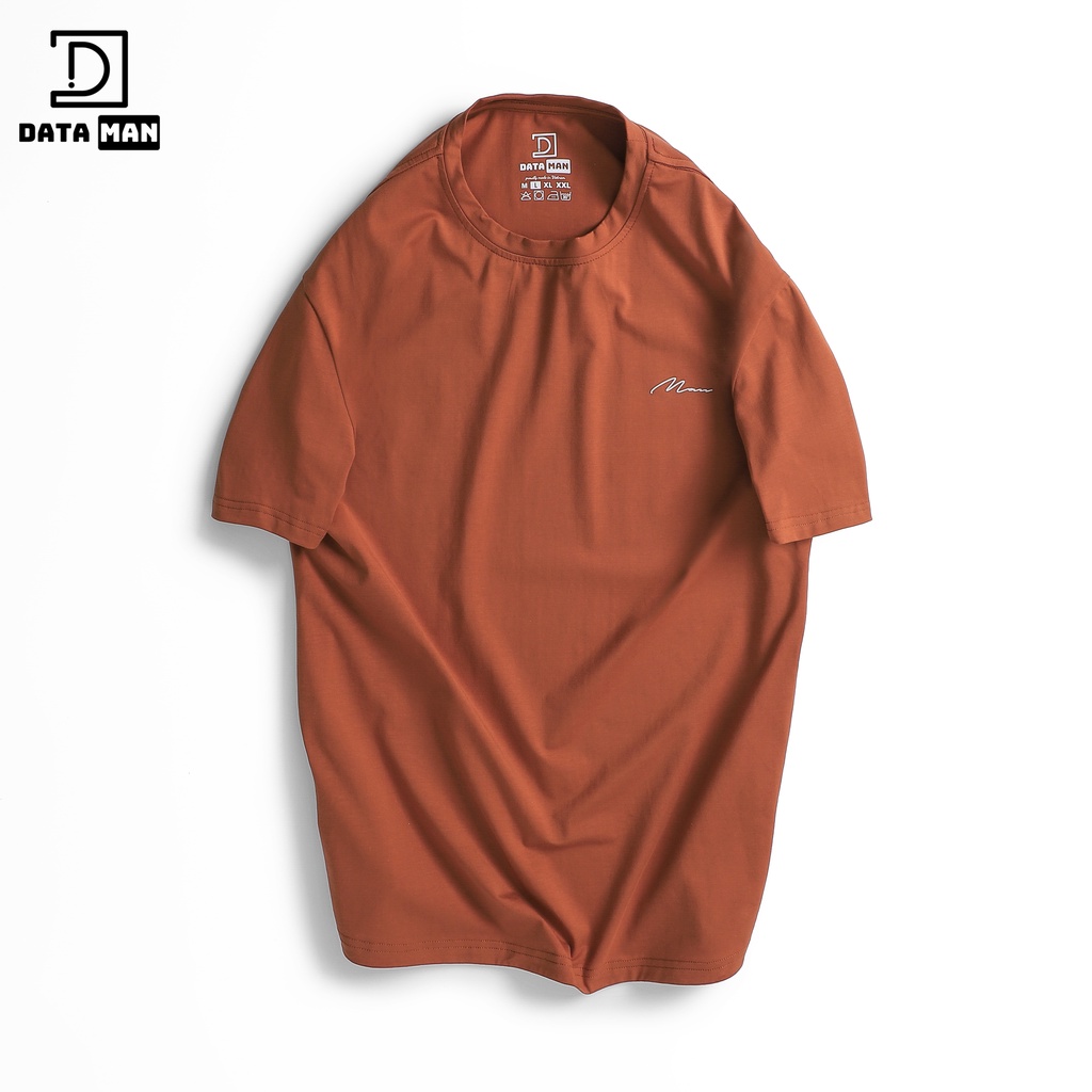 Áo thun nam trơn, cộc tay Basic DATAMAN 100% cotton 4 chiều, thoáng mát, form đuôi tôm - TCT22-02