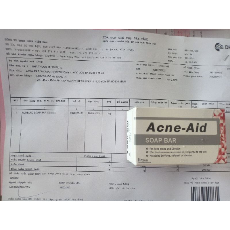 Xà bông acne Aid kiểm soát nhờn hiệu quả, đặc biệt mụn vùng lưng