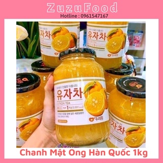 FREE SHIP Chanh Ngâm Mật Ong Hàn Quốc Hũ 1kg Giảm Ho Hiệu Quả