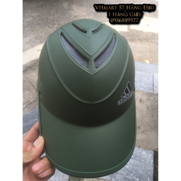 Mũ Bảo Hiểm Lưỡi Trai Xương Cá Có Lỗ Thông Thoáng Trí liễu Nam Nữ