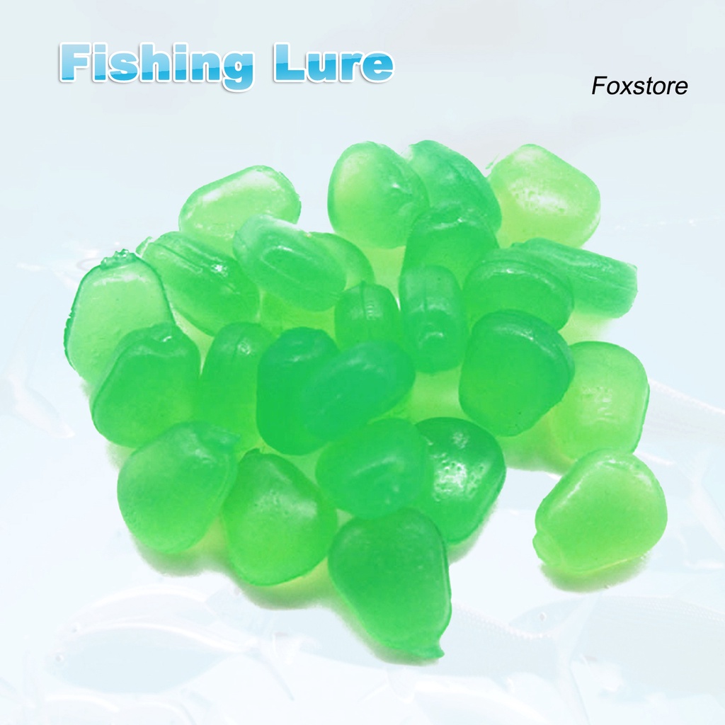 30 Mồi câu cá giả dạ quang hình hạt ngô mềm mại