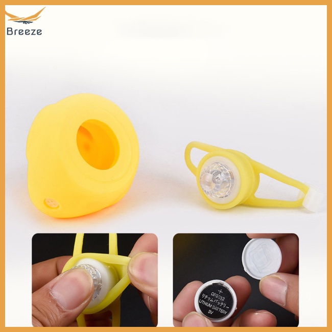 Chuông Xe Đạp Hình Vịt Đội Mũ Bảo Hiểm Tích Hợp Đèn Độc Đáo Dễ Thương