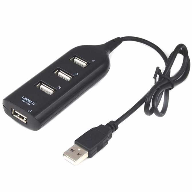 Hub usb hình ổ điện 1 ra 4 + Tặng 1 miếng lót chuột -Gift DC247