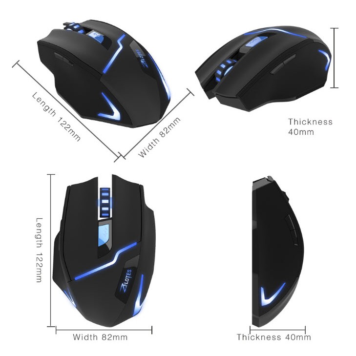 Chuột game Zelotes F-16 không dây