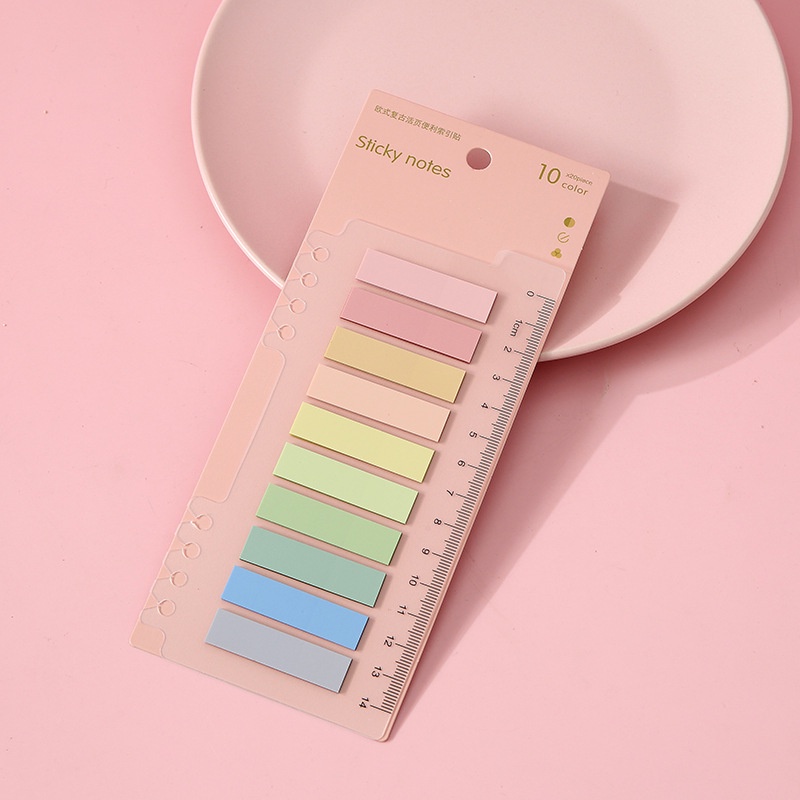 Giấy note cute nhiều màu, giấy ghi chú đánh dấu trang hàn quốc