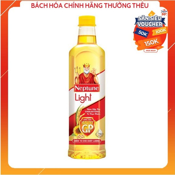 Dầu Ăn Neptune Gold  Light Chai 1 Lít