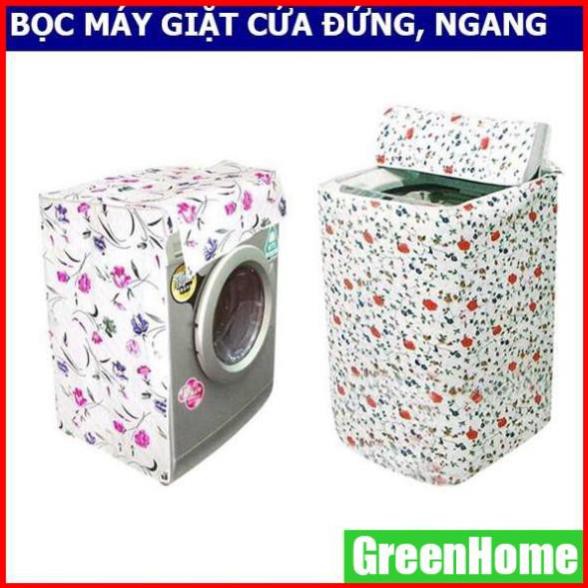 Áo trùm máy giặt GreenHome loại cửa trước ngang & trên đứng 7kg 8kg 9kg - vải bao chùm chống bụi