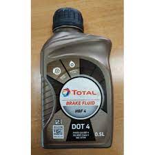Dầu phanh thắng Dot 4 TOTAL HBF 4 0.5L lít Singapore ( nhớt thắng dot4 500ml