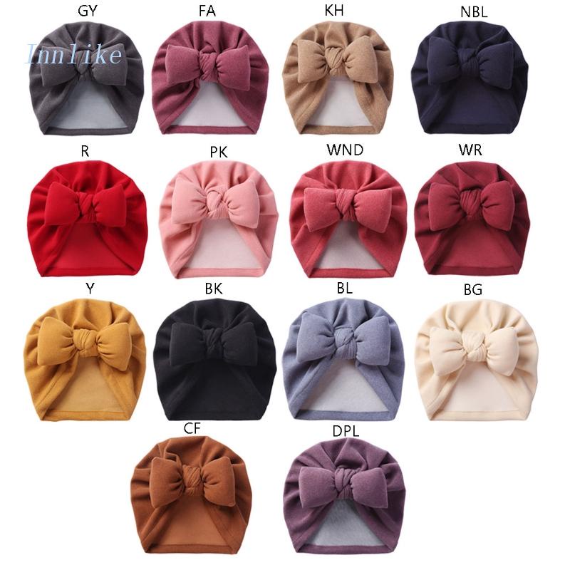 Mũ Beanie Giả Lông Cừu Màu Trơn Giữ Ấm Mùa Thu Đông Cho Bé Sơ Sinh