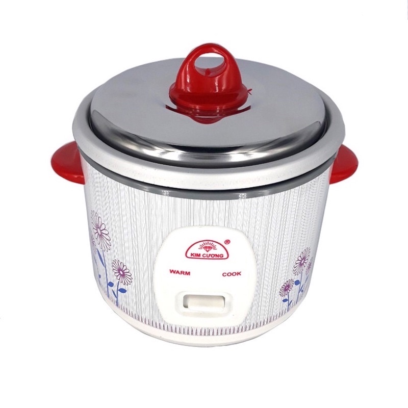 Nồi Cơm Điện Mini 0.6L 0.6 Lít 1-2 Người Ăn Kim Cương - Hàng Chính Hãng (Bảo Hành 12 Tháng)