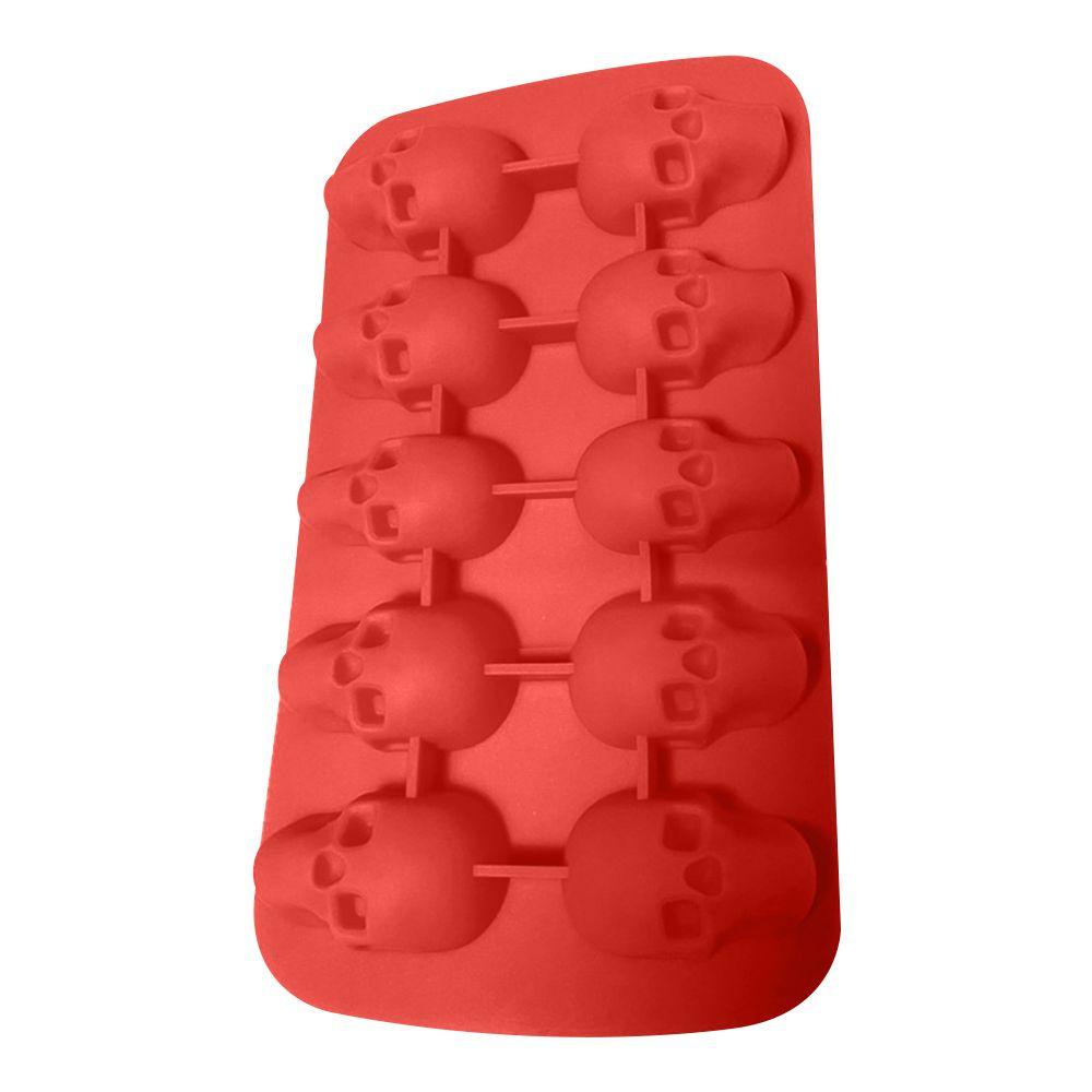 YNATURAL Khuôn Làm Sô Cô La / Cocktail Hình Đầu Lâu 3D10 Ô