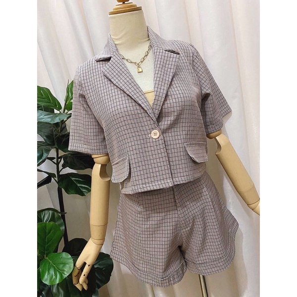 COMBO VEST CARO SHORT ÁO TANKTOP ÁO VEST TAY NGẮN ( KÈM ẢNH THẬT )