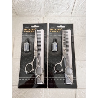 Kéo tỉa mỏng và cắt lưỡi thẳng smith-chu tặng kèm lược
