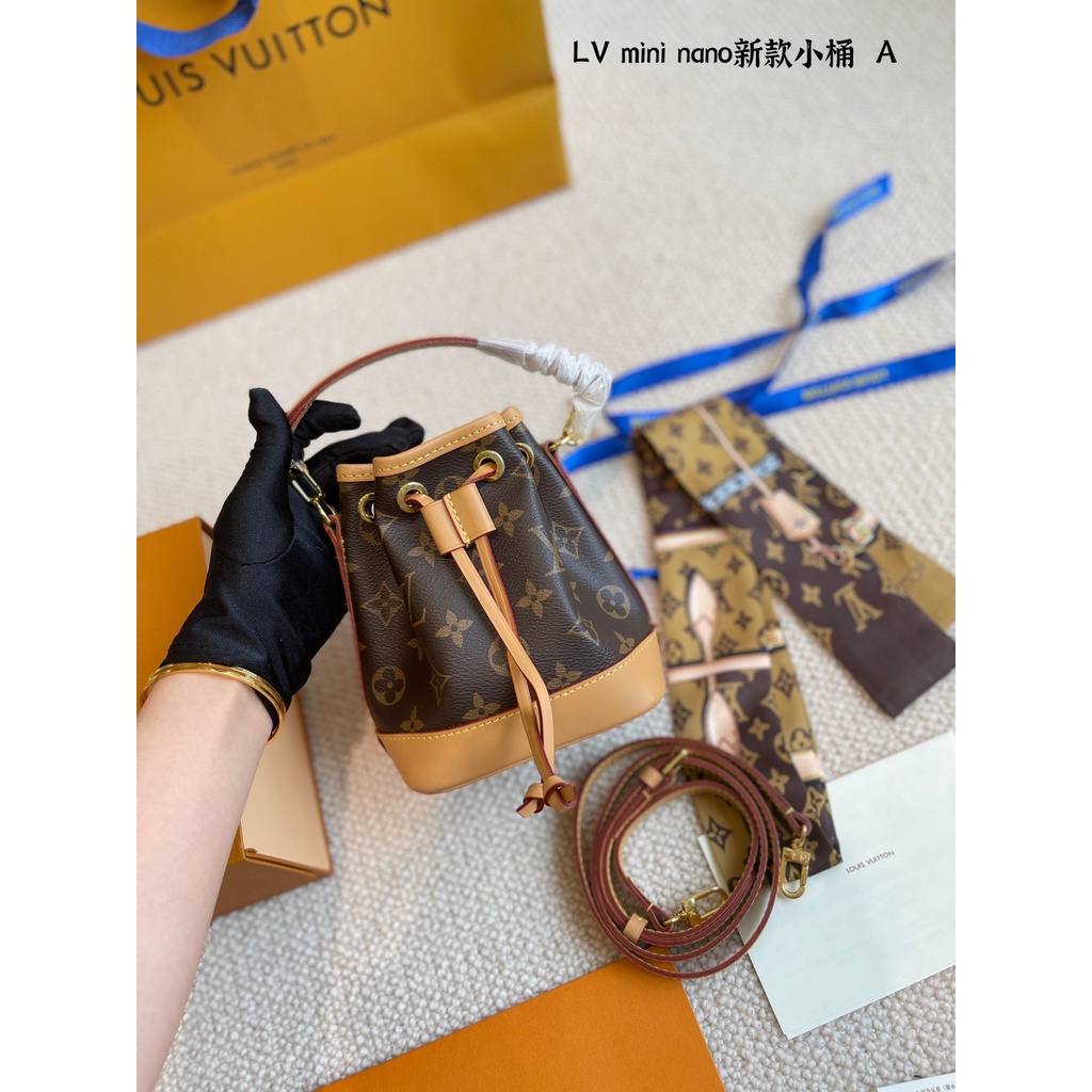 Túi xách nữ đeo vai da thật 𝑳𝒐𝒖𝒊𝒔 𝑽𝒖𝒊𝒕𝒕𝒐𝒏 LV dây rút kiểu mới, sành điệu,cá tính