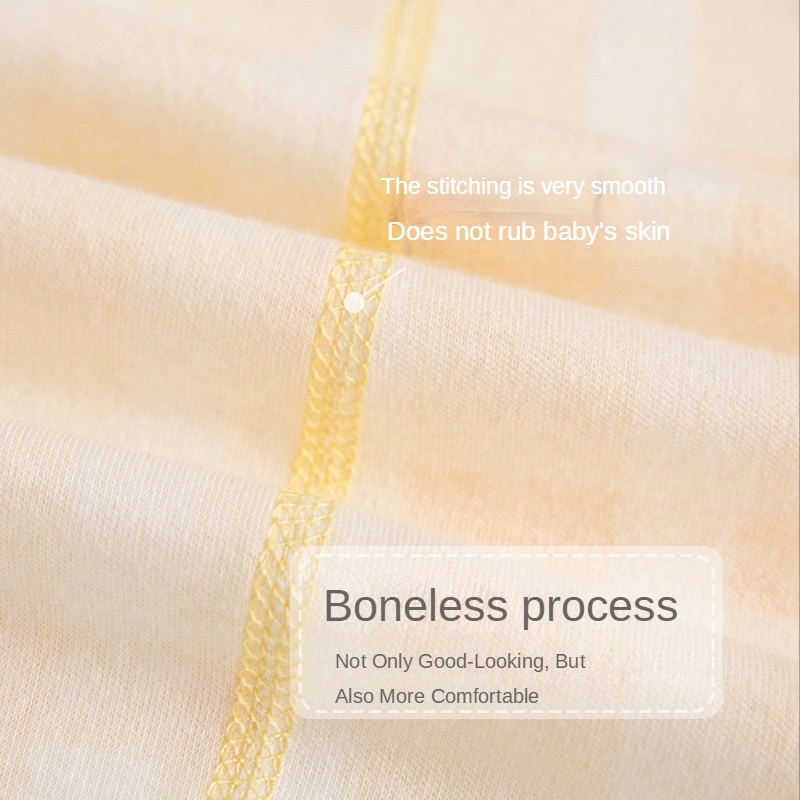 Bộ Áo Liền Quần Tay Dài Bằng Vải Cotton In Hoạt Hình Dành Cho Bé Trai Gái 0-24 Tháng Tuổi