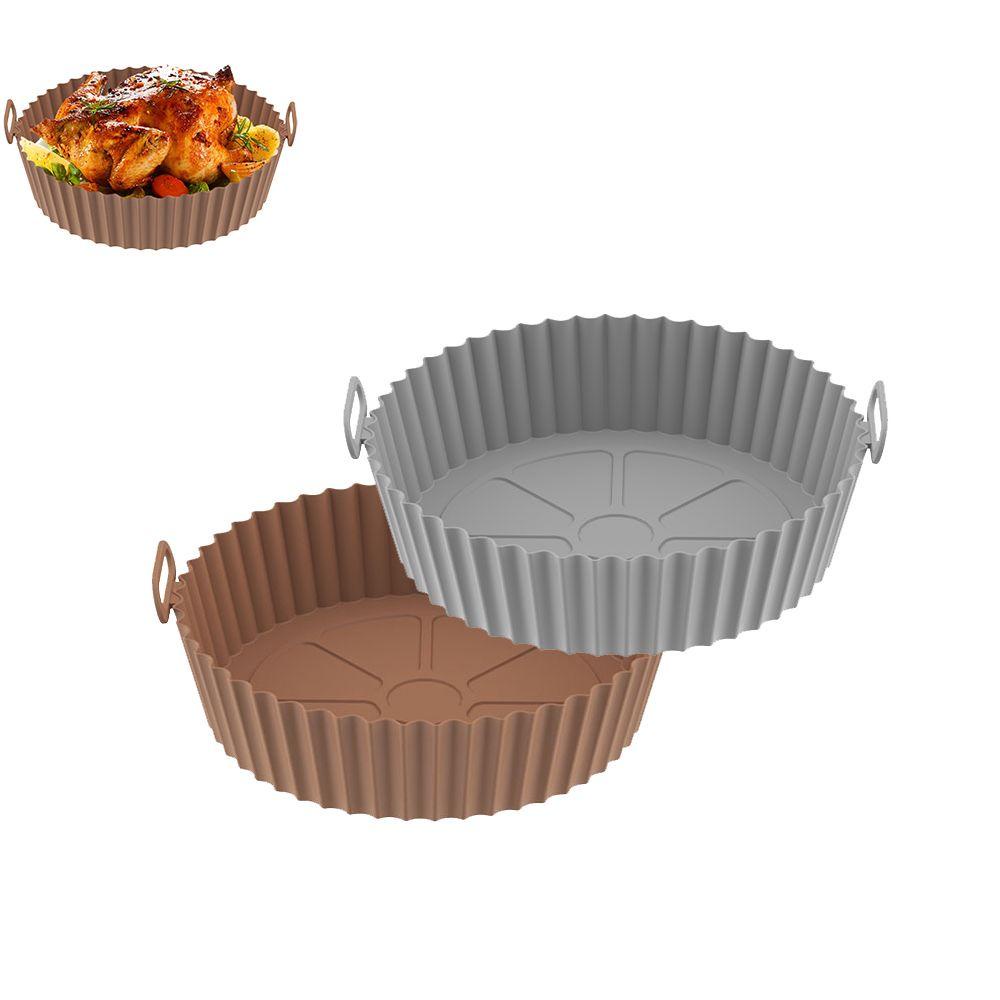 Chảo Chiên Không BPA Hình Tròn Có Thể Gập Lại Tiện Dụng