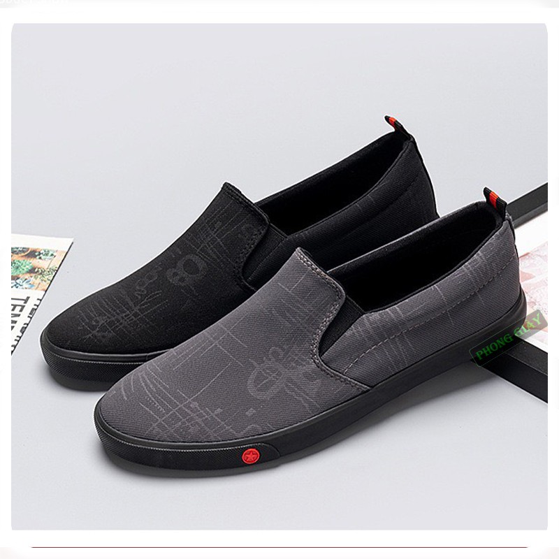 sale freesip Giày slipon nam giày lười nam Leyo L89 (02 màu)