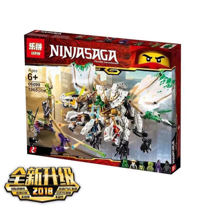 (CÓ SẴN) lắp ráp nonlego ninjago Bela 11164 06099 RỒNG THẦN NINJA 4 ĐẦU zimo 82201