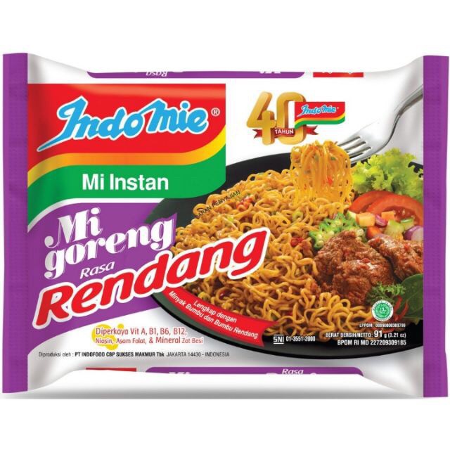 01 gói mỳ trộn Indomie (đủ 4 vị) - mì xào khô Indomie đủ 4 vị - mỳ trộn Indo