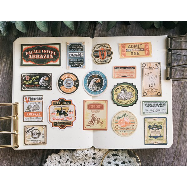 Sticker thương hiệu vintage