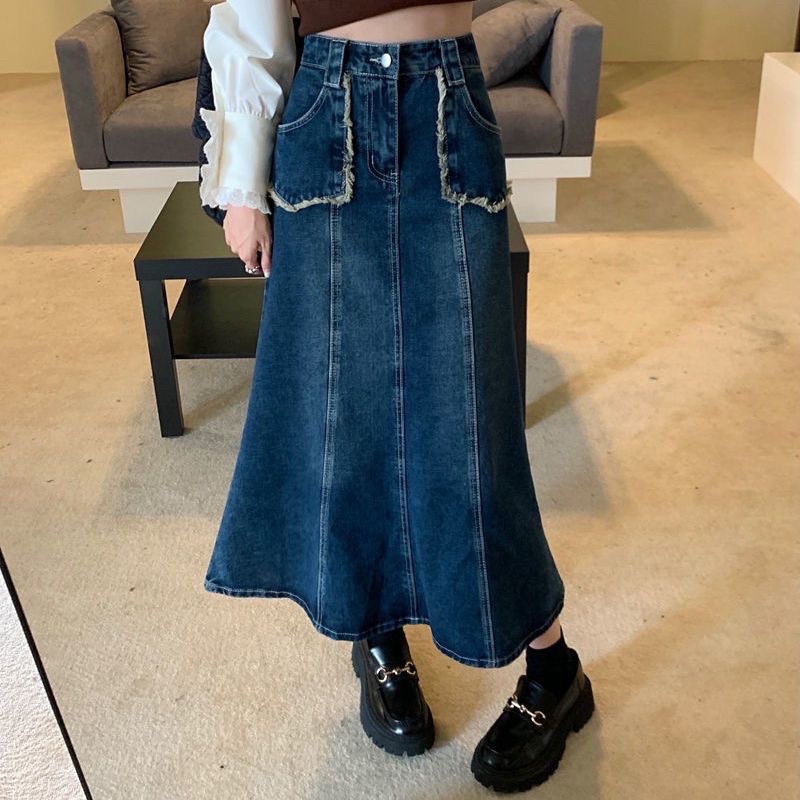 Chân Váy Jean Midi Dáng Xoè Taobao Order