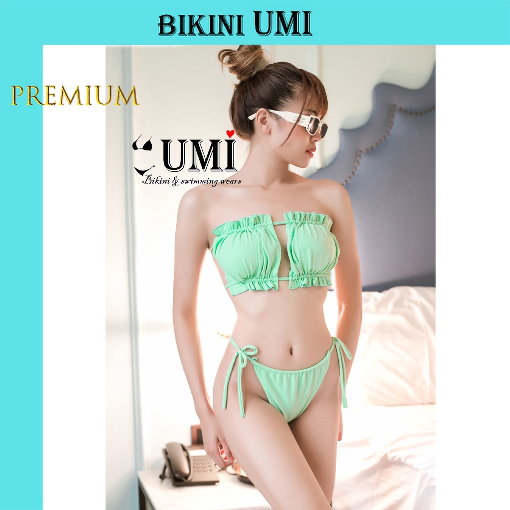 Bikini 2 mảnh nhún Ngọc Trinh- cực secxy quyến rũ- bộ bơi không thể thiếu trong bộ sưu tập đồ bơi nữ Bikinistore