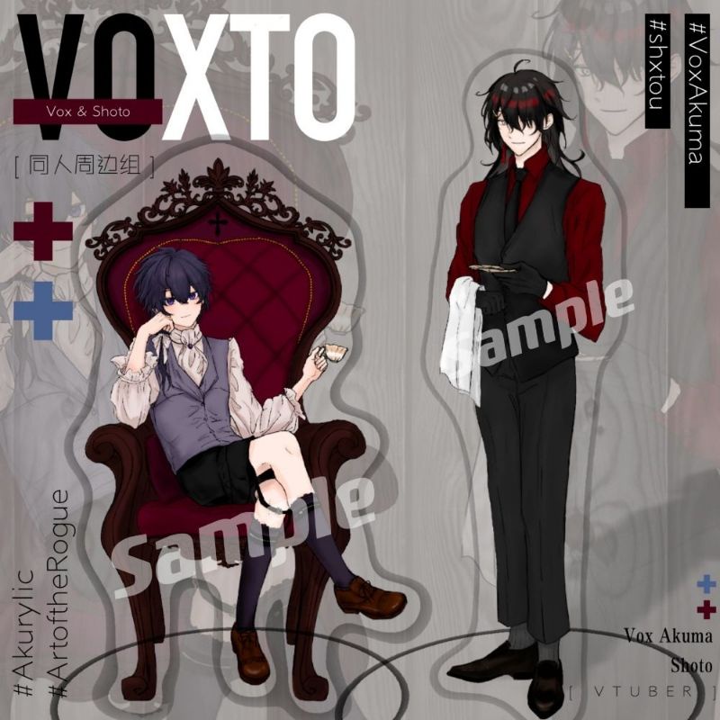 Bộ 2 standee Vox + Shoto vtuber