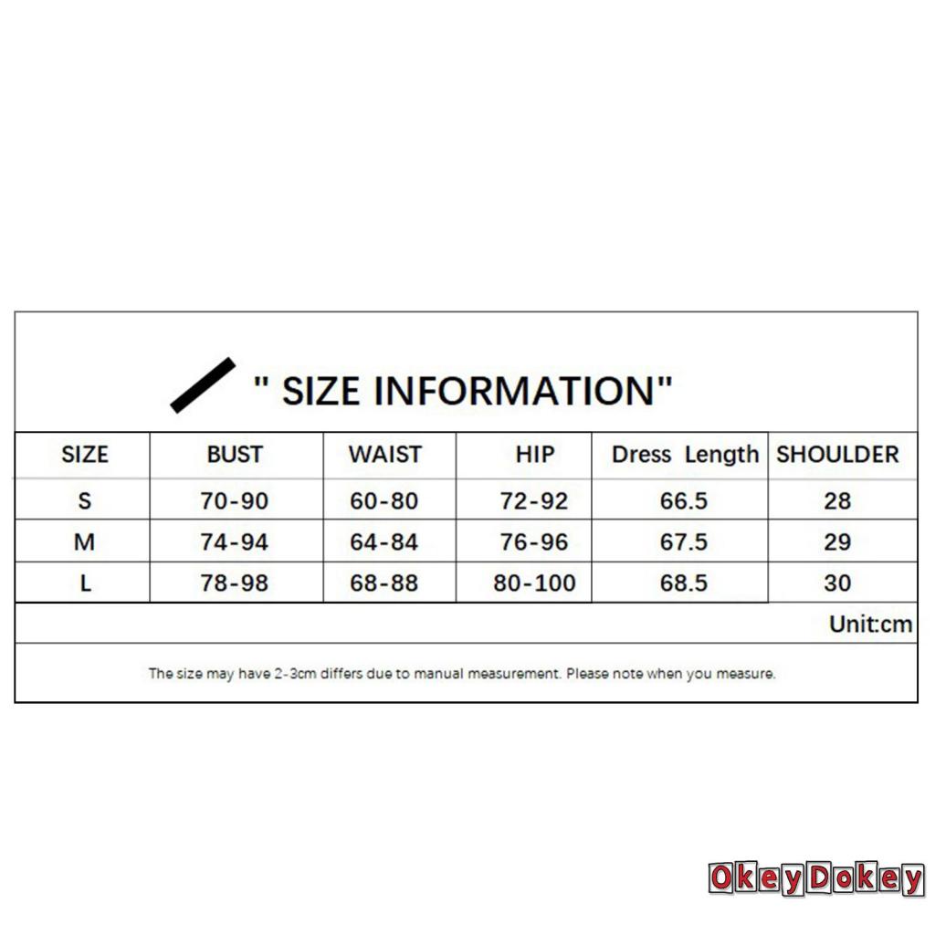 Odokey-bộ Áo Liền Quần Ngắn Ôm Dáng Không Tay Hở Cổ Thêu Chữ Cho Nữ