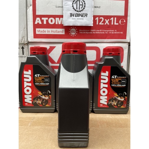 Dầu Nhớt Xe Số, Côn Tay Motul H-Tech100 10w40