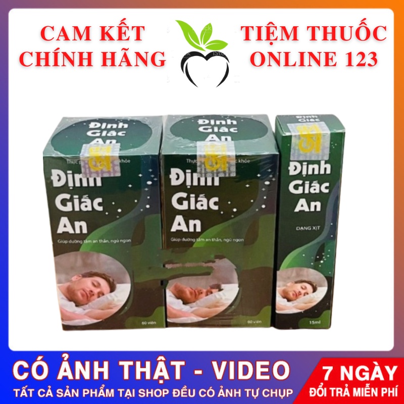 Định Giấc An 60 Viên – Giảm Ngủ Ngáy, Mất Ngủ