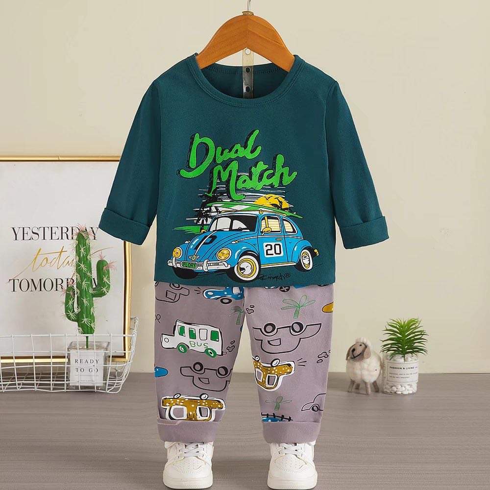 Bộ quần áo dài tay xuất Hàn cho bé trai 1-3.5 tuổi