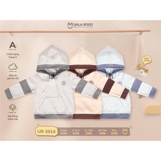 Áo hoodie nỉ thu đông cho bé Ualarogo